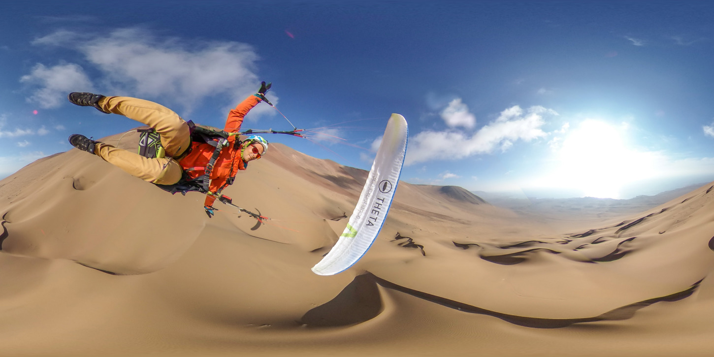 Ondoard Glide Paragliding mistic sand dune Iquique Ragolski francois