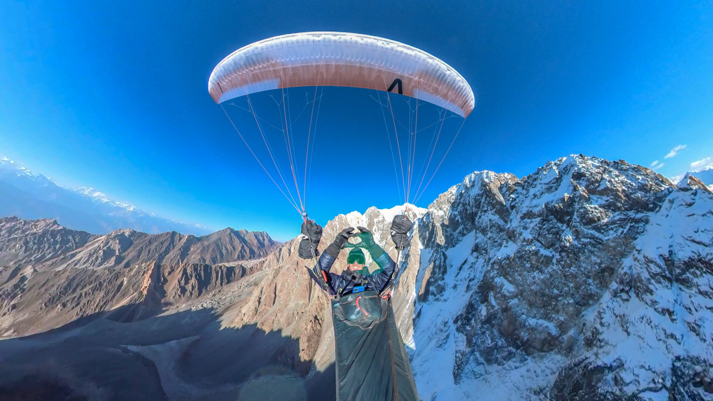 Glide Paragliding Love in Pakistan high mountains
